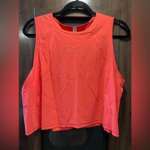 Lululemon Cropped Running Tank (reflective)